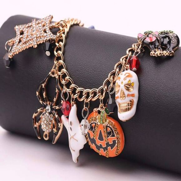 Halloween Charm Bracelet - Picture 1 of 3